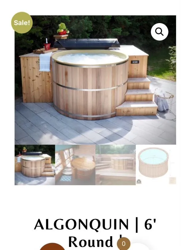 The brief: a real cedar hot tub on a small back deck