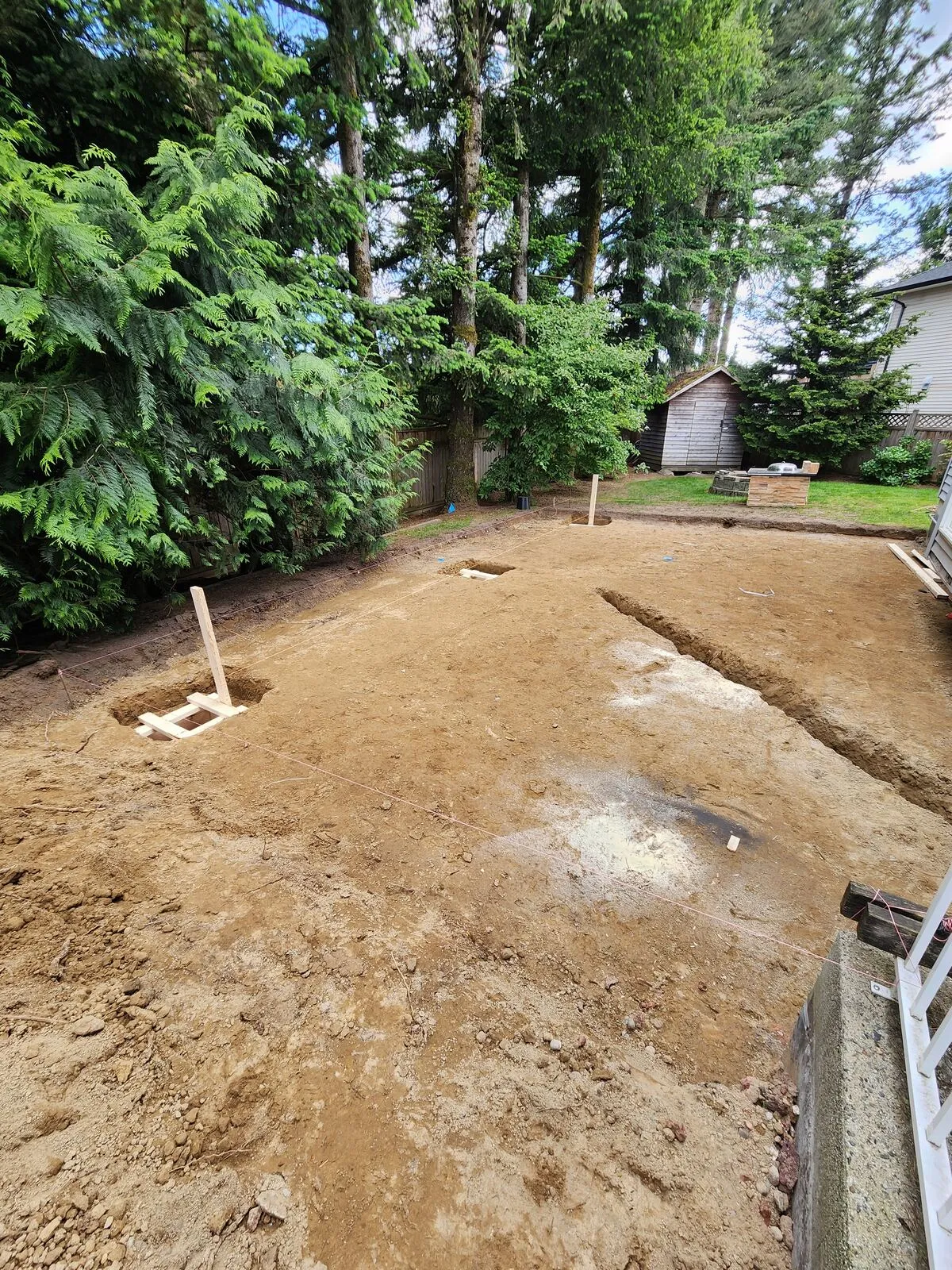 Site prep and engineered footings