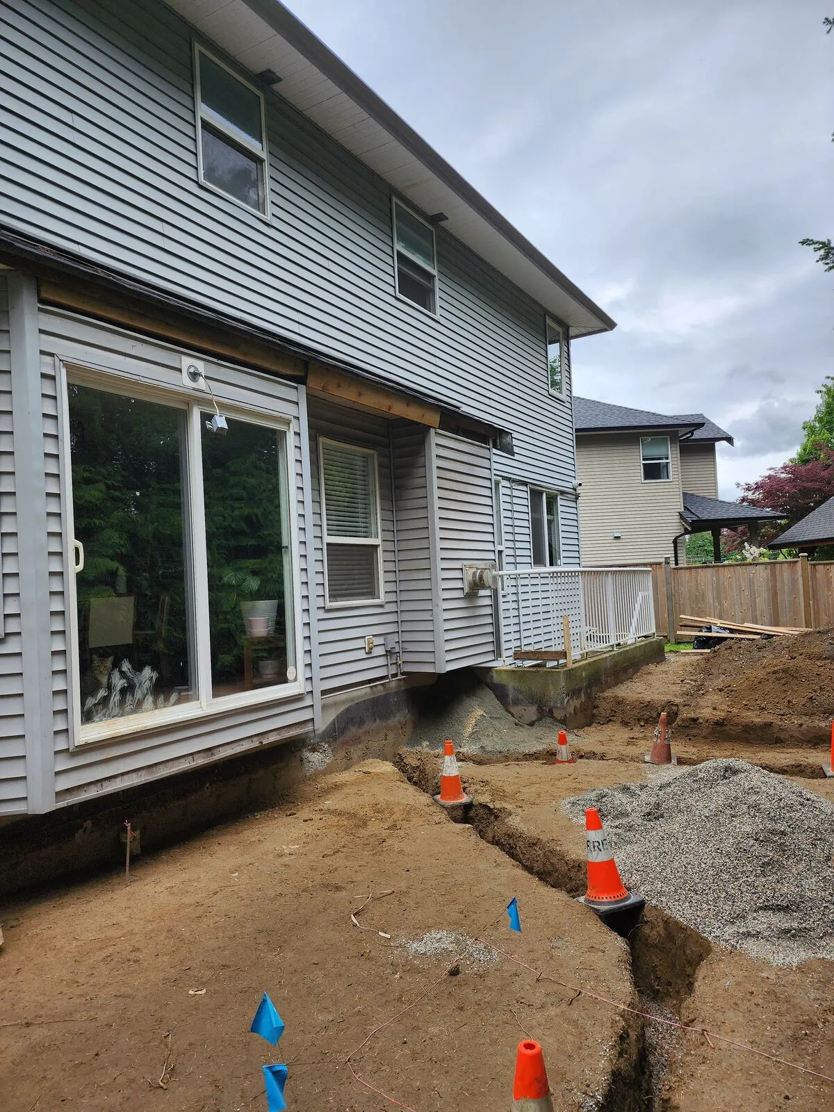 Site prep and engineered footings