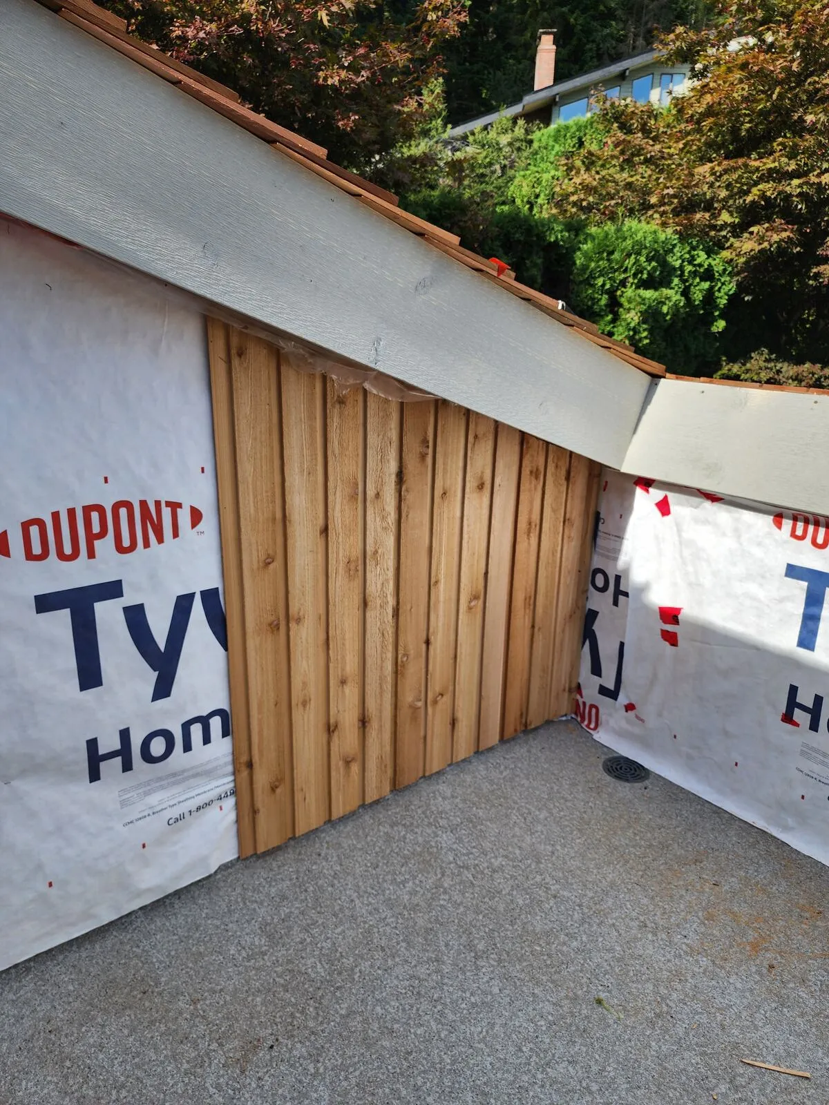New insulation, Tyvek and a proper weather seal