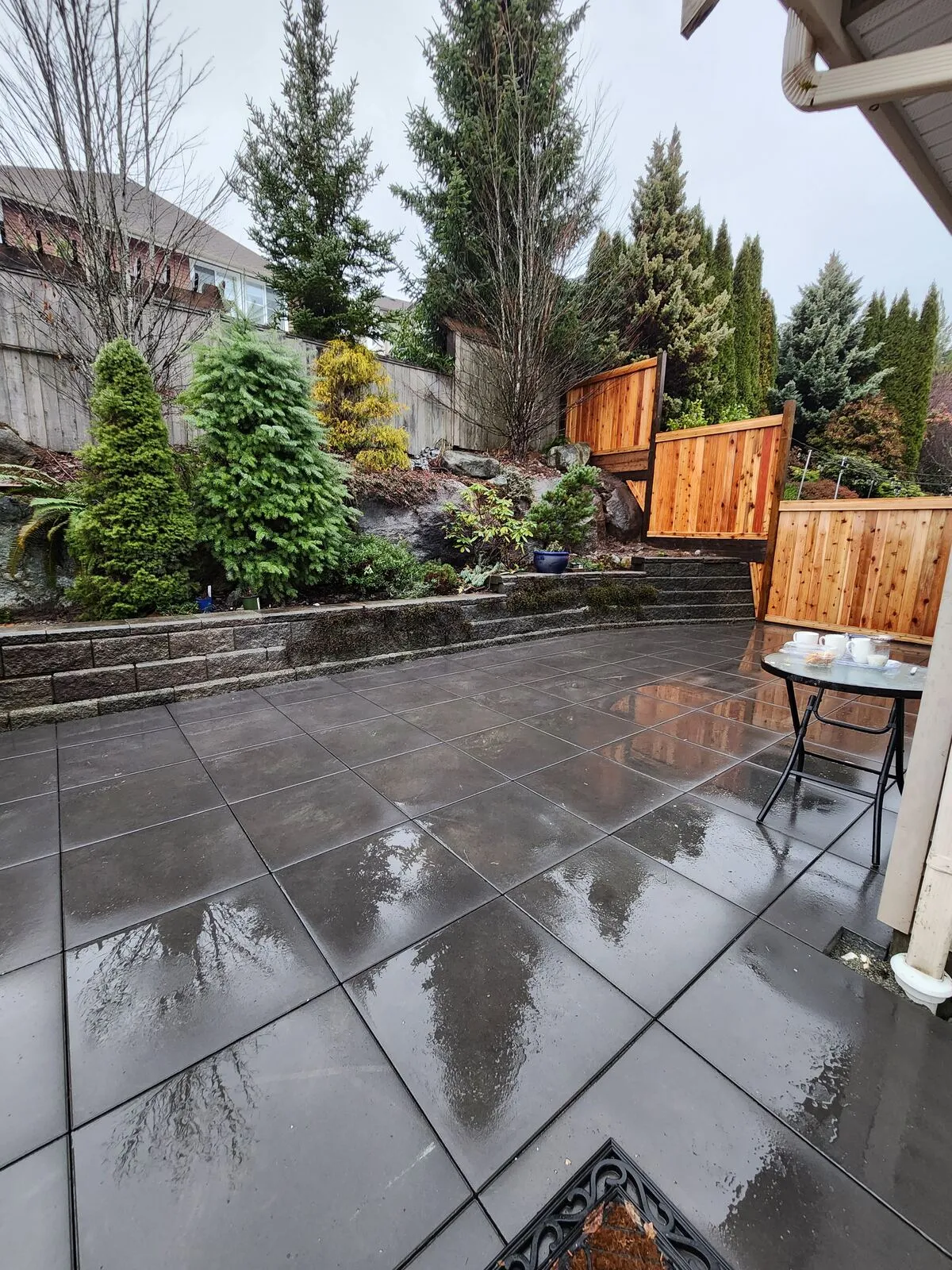 Backyard Patio, Drainage & Retaining Walls