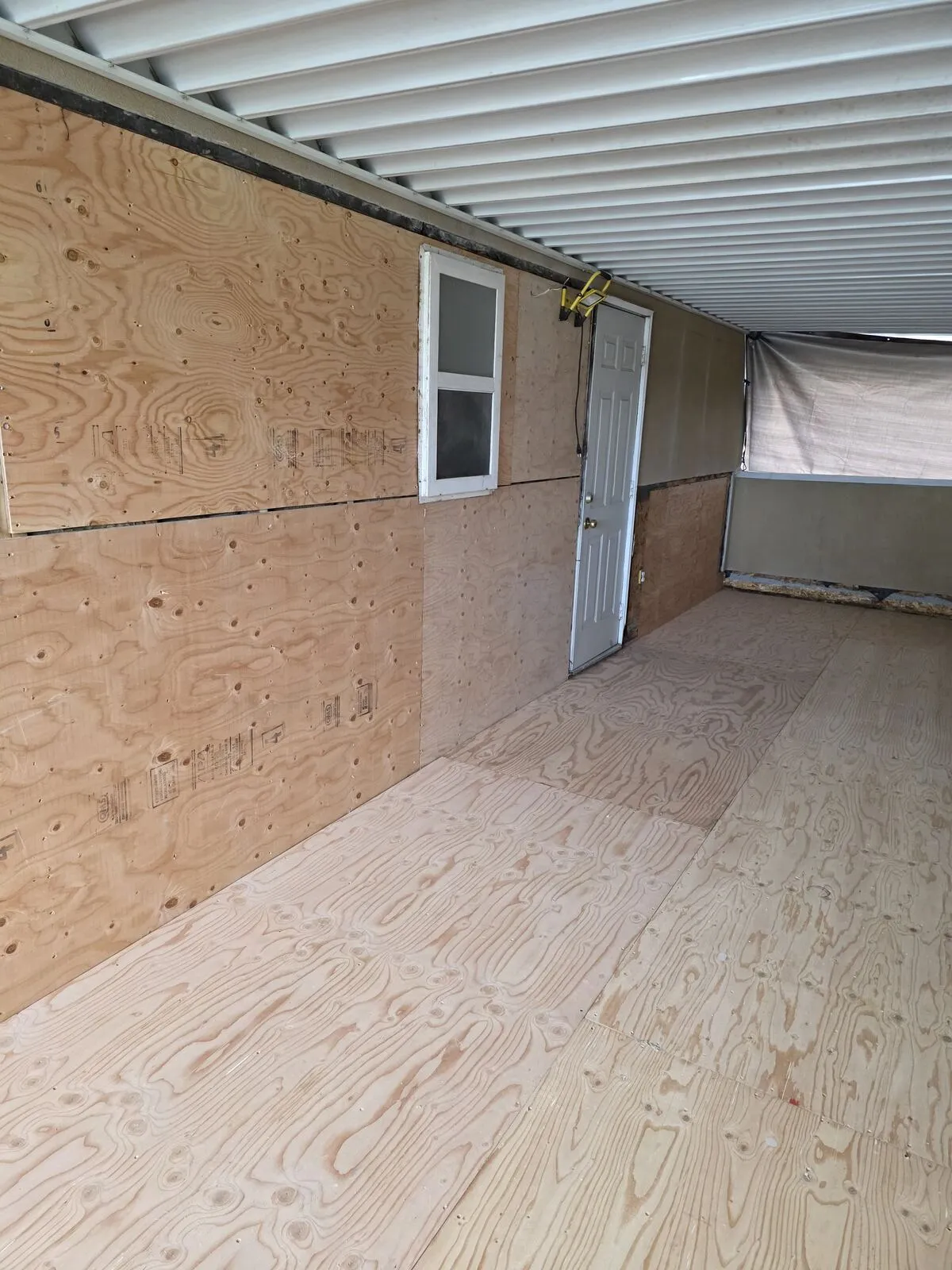Rebuild: new framing, sleepers, insulation and sheathing