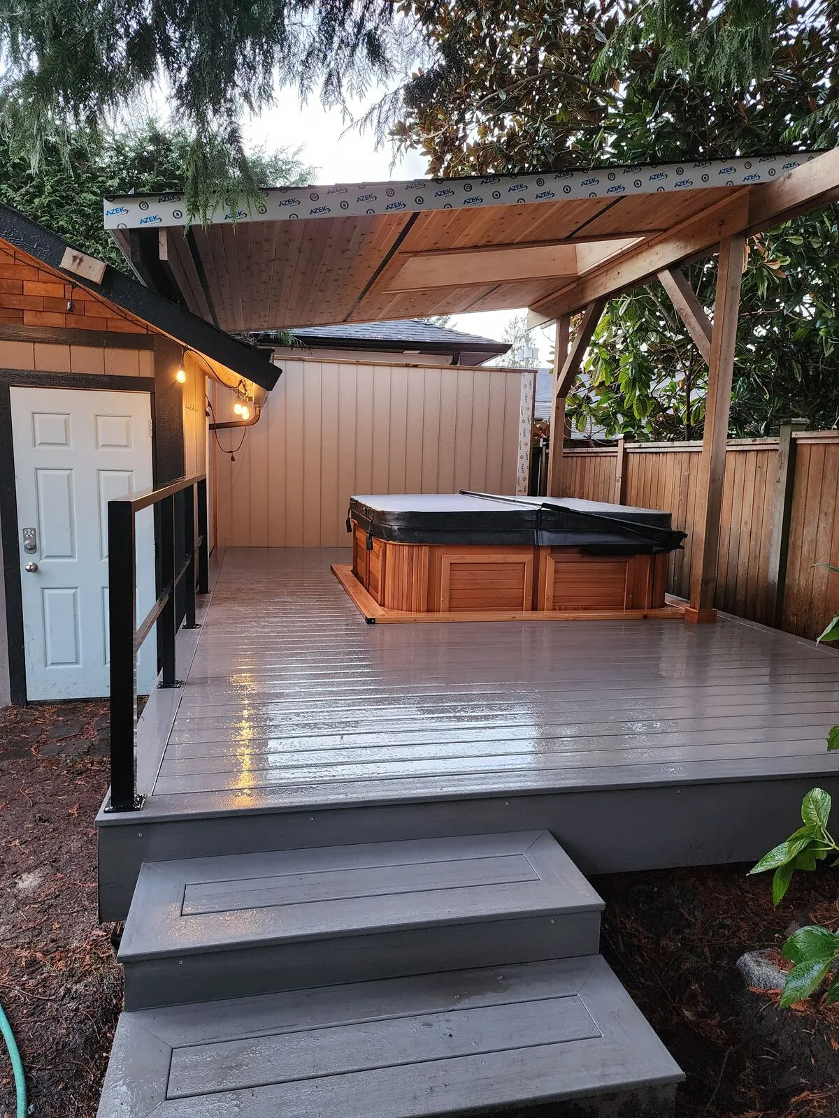 Composite Deck & Cedar Roof — Tsawwassen