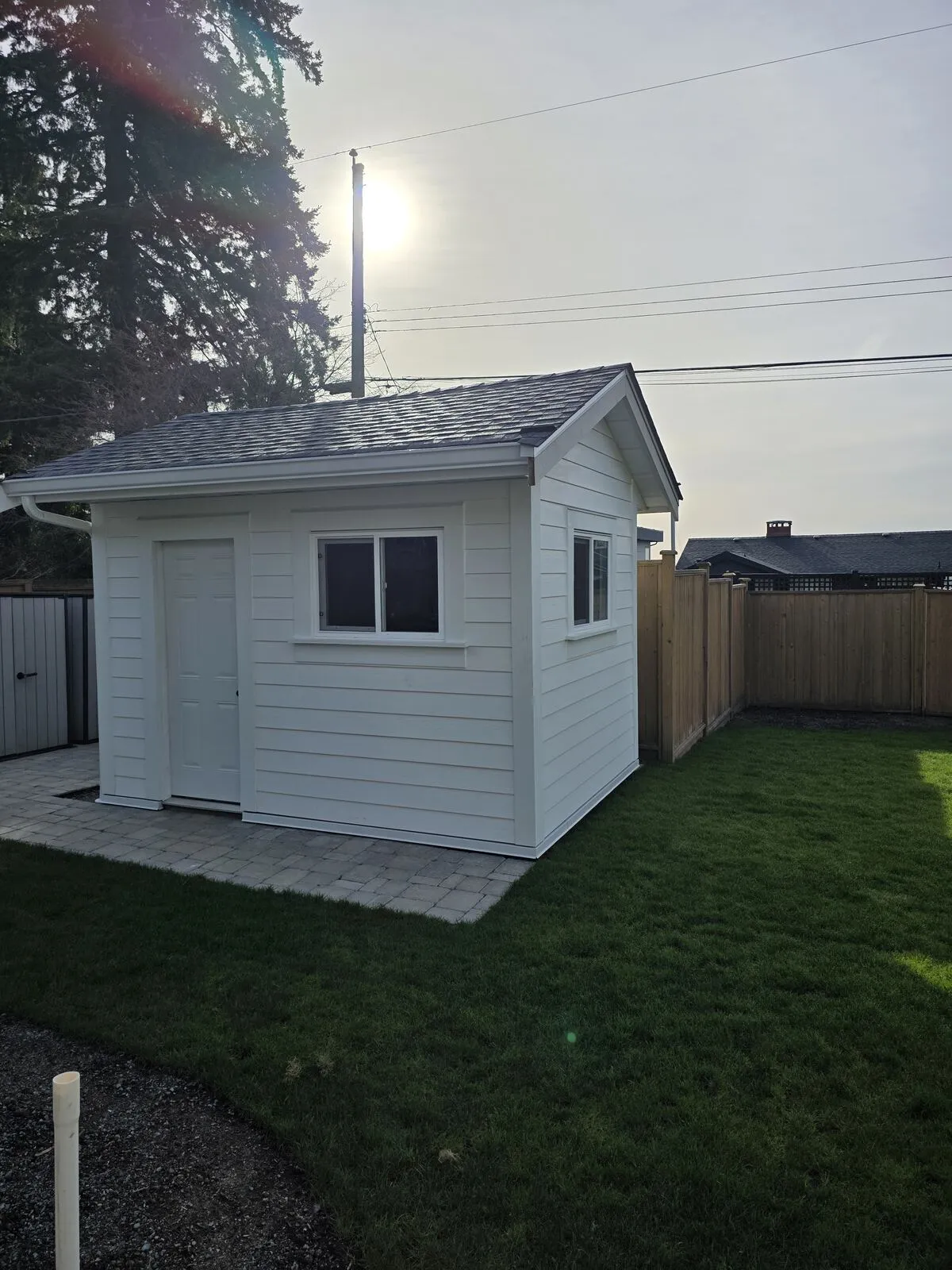 Custom Shed & Composite Stairs — North Vancouver