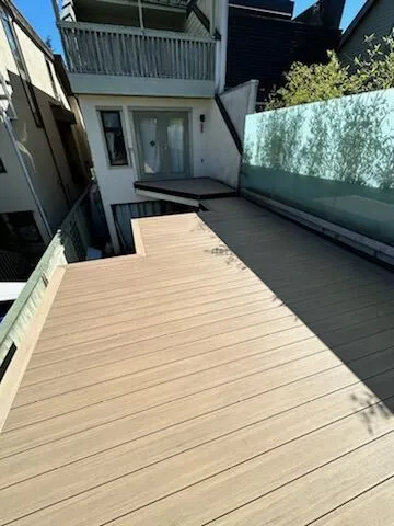 Composite Deck Over Garage — Kitsilano