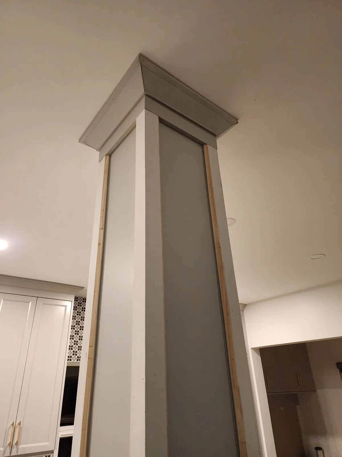 Wrapping the new support post as a finished column